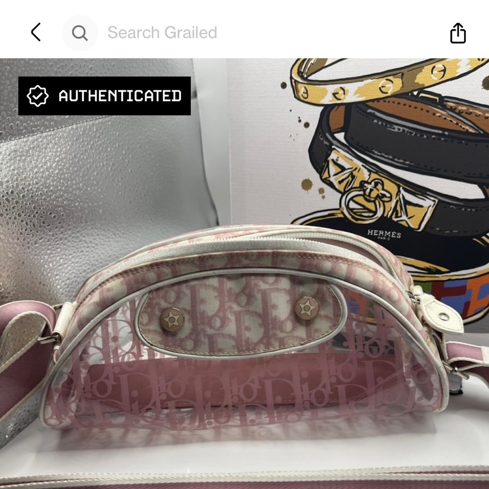 Authentic Christian Dior Monogram Trotter Crossbody